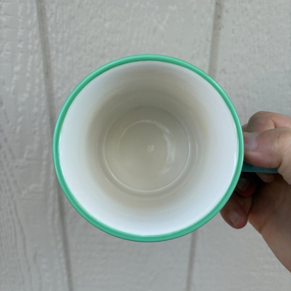 Vintage Starbucks Mosaic Tile Coffee Mug Blue Green Purple Barista Collection - Picture 4 of 4